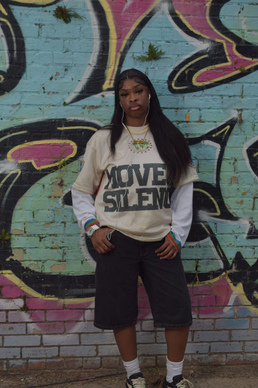 MOVE IN SILENCE Double-Layer Mesh Jersey