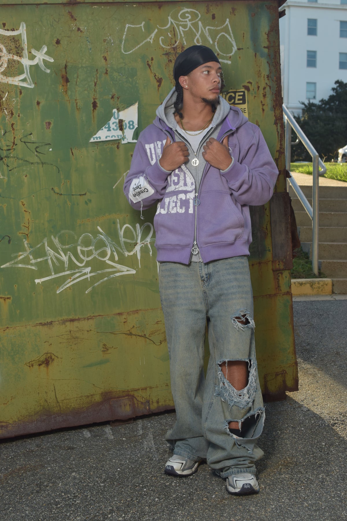 Double layer zip-up