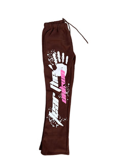 Brown "Fear the Unkwn" sweat pants