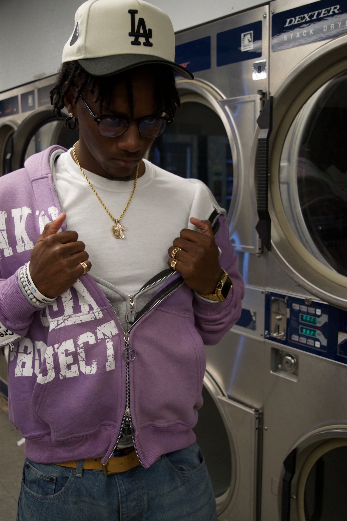 Double layer zip-up